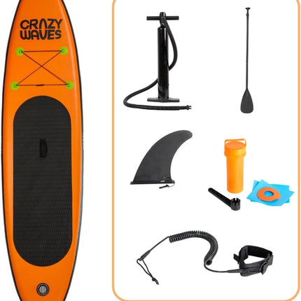 Tavola SUP CRAZYWAVES - Gonfiabile 320x80x15 cm – Stand Up Paddle Board Completa