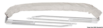 Tendalino 3 Archi Ø mm 22 cm 185/195 bianco