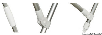 Tendalino 3 Archi Ø mm 22 cm 185/195 bianco