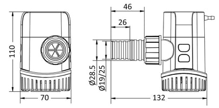 Pompa di sentina Europump Next Gen. 600 12 V